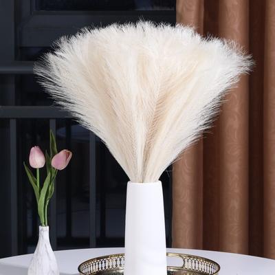 10/20pcs Simulated Flowers Reeds Artificial Pampas Grass Decoration Display Arrange Window Home Wedding Vase Floor Shooting Prop