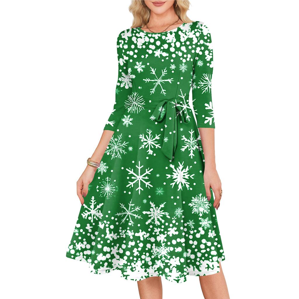 Women's Cocktail Dresses 3/4 Sleeve Vintage Wedding Guest Dress