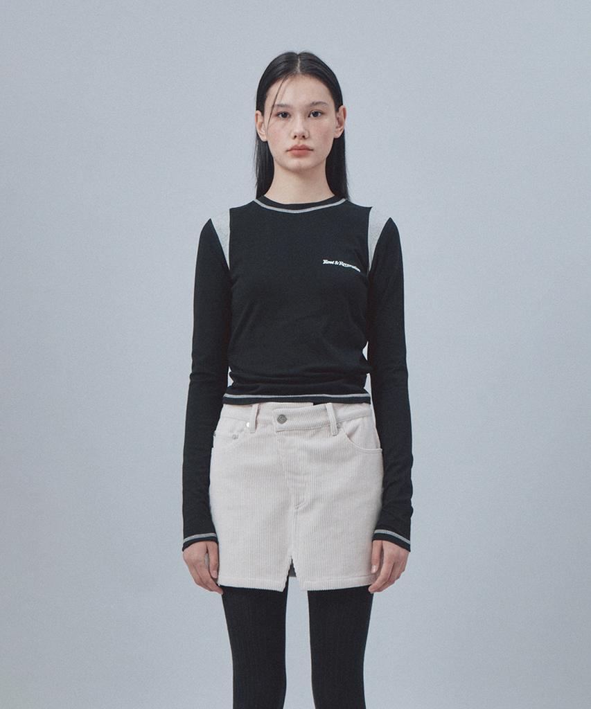REST&RECREATION Coloration Top - Black