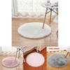 Faux Fur Rug With Machine Washable Circular Design For Bedroom And Living Room Decor