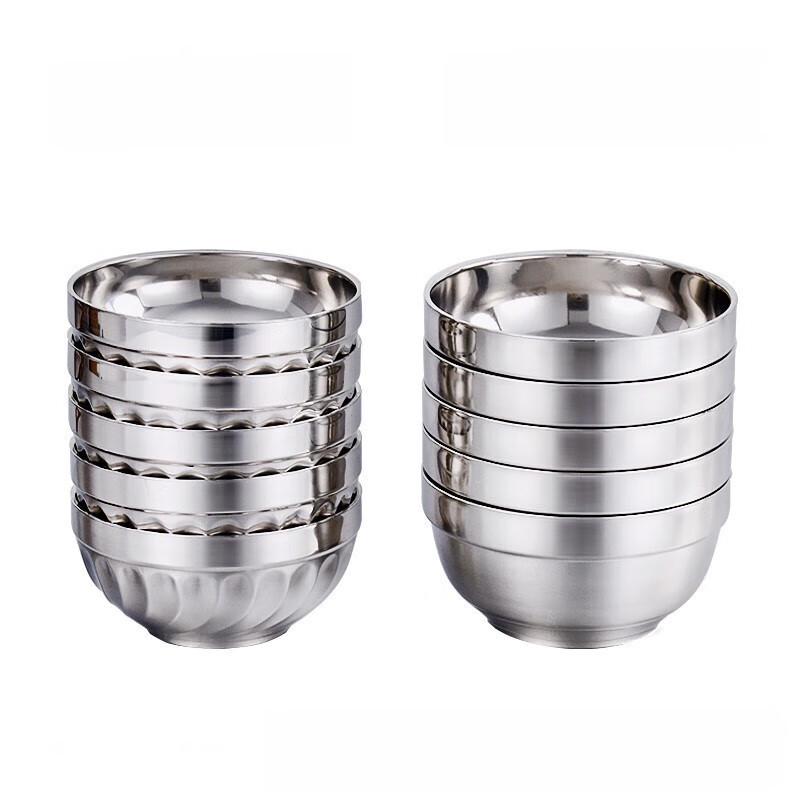 Zhaoran 304 Stainless Steel Double-Layer Lily Bowl