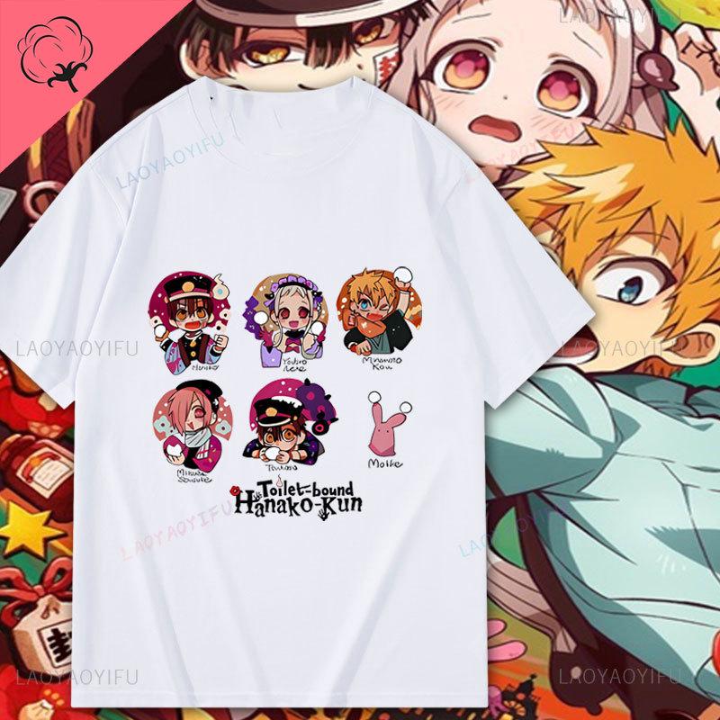 Hanako Kun Yugi AUnisexe Tsukasa Maglietta Anime Cartone Animato Estetica Kawaii Abbigliamento Anni 2000 Y2k Streetwear Maglietta Gotica Moda Popolare Top