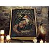 Fox Leather Grimoire •  Handmade Spellbook • Rustic Animal Journal & Gift for Him