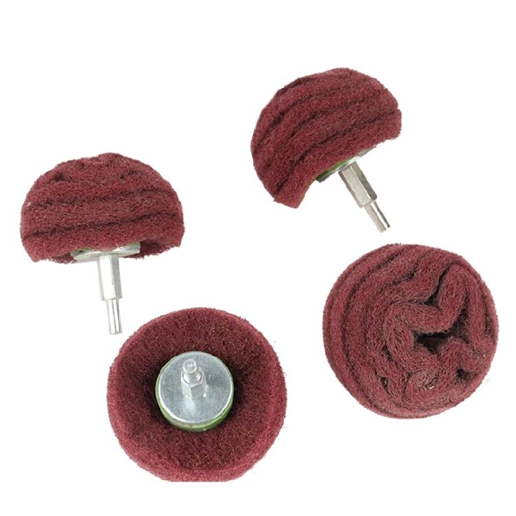 Practical Double Texture Scouring Head Heat Resistant Nylon Fiber Abrasive Balls Polishing Wheel for Craftsmanship