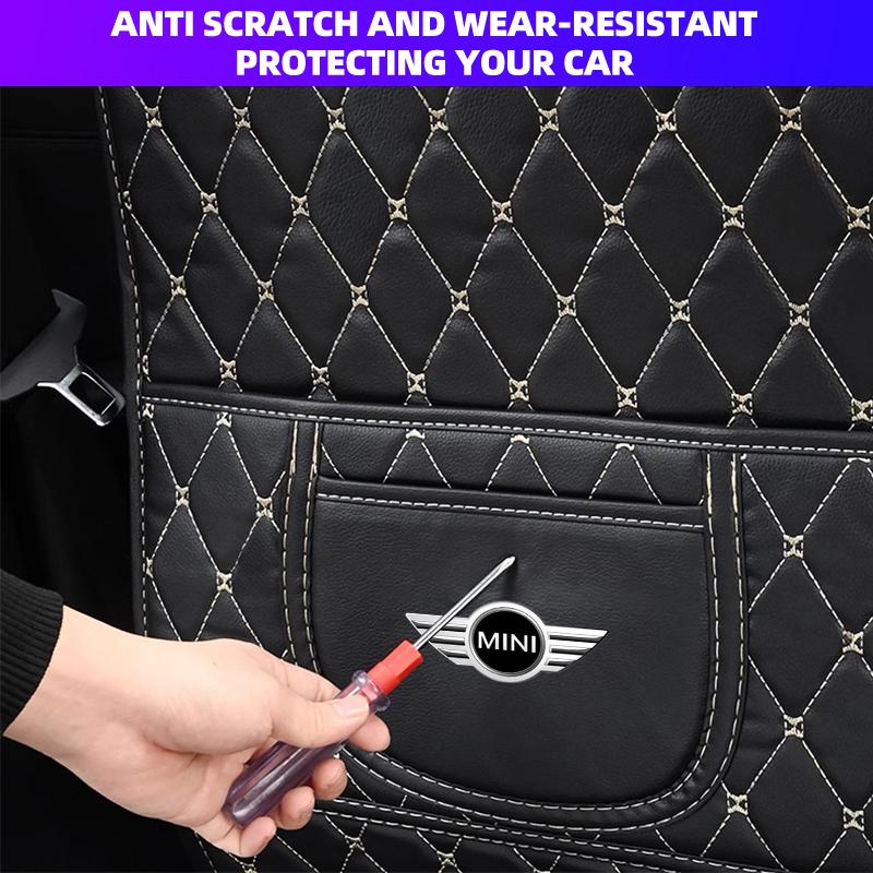 Hot New Car Seat Back Anti Kick Pad Leather Interior Anti Scratch Protector Cover For MINI Cooper F56 F55