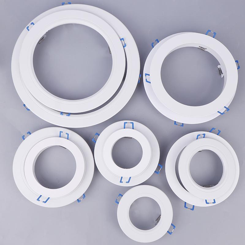 Led Downlight Spotlight Brackets Light Stand Adapters Lamp Shade Rings Hole Enlarge White Outer Frames Cut Out Remedial Circles