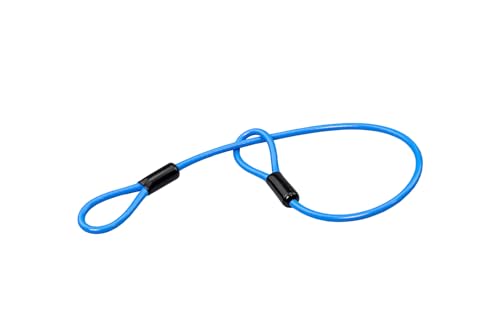 Kijima P00054 Motorcycle Parts, Helmet Lock, Wire, Helllock Wire, 0.18/16.9 inches (4.5/430 mm), Universal, Blue