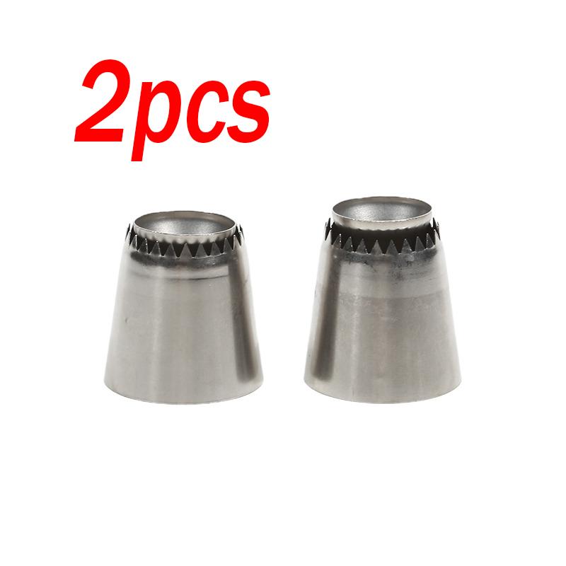 1/2pcs Stainless Steel Romeo Flower Mouth Pastry Nozzles for Confectionery Pastry and Bakery Accessories Cake Tools Utensils
