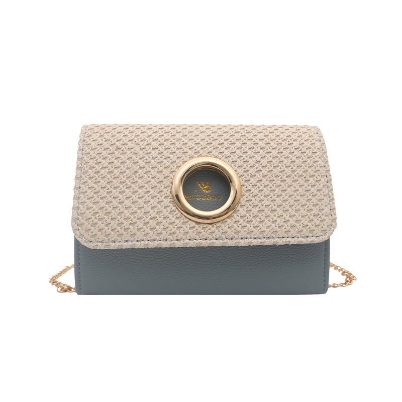 Borsa a Spalla Trendy con Texture Personalizzata per Donna, Piccola Borsa Quadrata