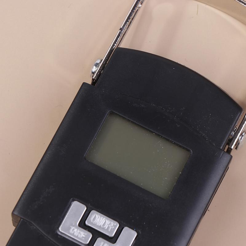 1Pc Black 50Kg Portable Electronic Portable Luggage Scale Lcd Digital Display Screen Express Delivery Scale Hook Mini Scale