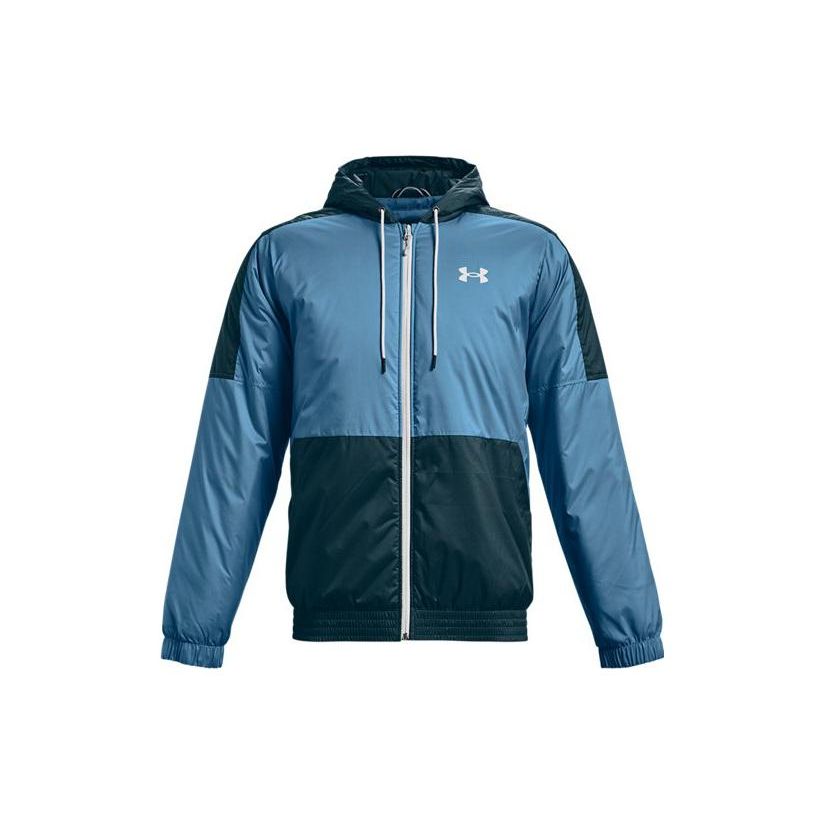 Under Armour Sportstyle Insulate Training Hooded Jacket Men Blue 1355849-422 3XL