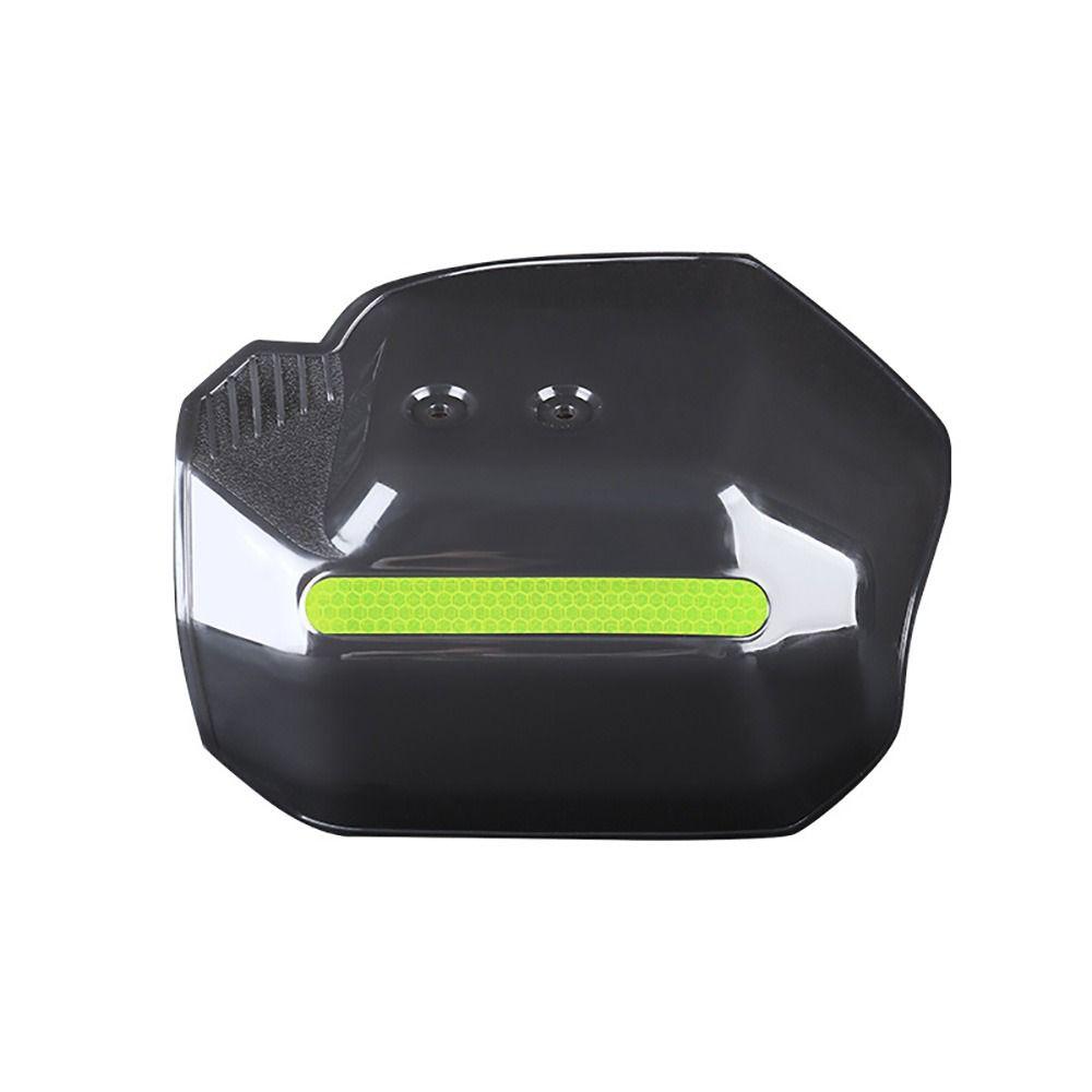 Housse de protection de main grise Bande réfléchissante de nuit Protection de guidon Garde-main E-bike Conduite ATV