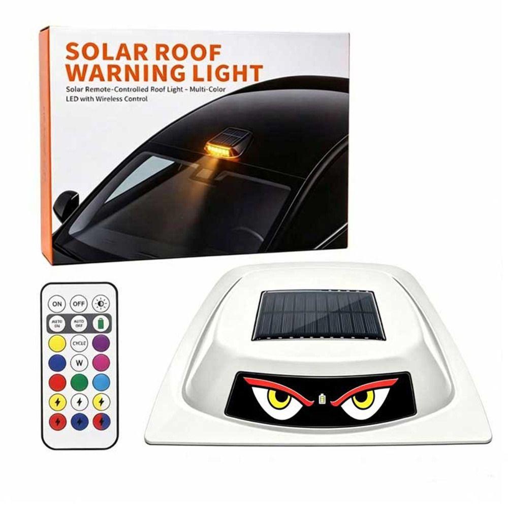 Solar Powered Eye of the Demon Roof Decorative Light LED Roof Light Vehicle Accessories