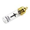 Elegant Holy Water Bottle Glass Holy Water Container Featuring Silver/Gold Color Lid For Spiritual Rituals Collectors