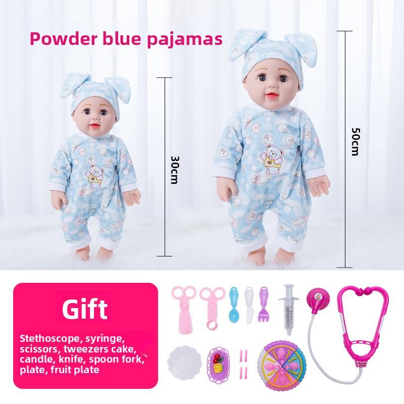 50 cm Simulering Babydukke Leke Myk Silikon Falsk Dukke Jentedukke Leke for Barn Gave