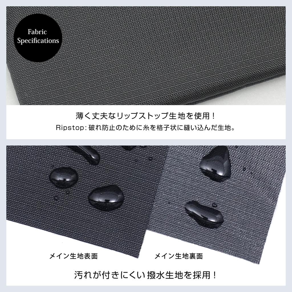 NEXARY Myntplånbok YKK Polyester Herrplånbok med L-dragkedja, Vattenavvisande (Svart)