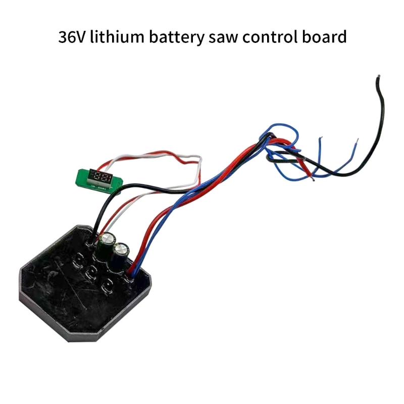 Efficient 36V Electric Chainsaw Circuit Board WBattery Electric Wrench Switches Control Board For 16Inch Power Tool