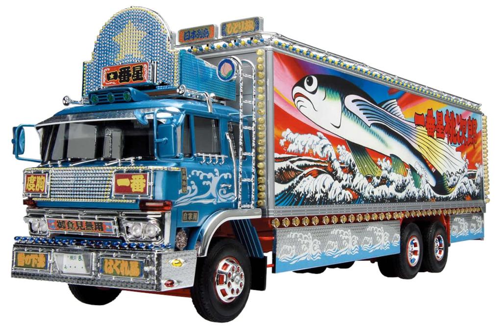 Aoshima Bunka Kyozaisha Truck Yaro Series Ichibanboshi Hot Air 5000km Plastic Model 1/32 No.2