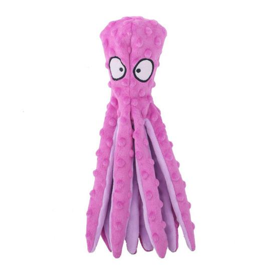 Plush Octopus Dog Chew Toy Small Medium Large Dog Cat Squeaky Stuffed Octopus Doll Indoor Outdoor Stress Relief Interactive Teething Toy Pet Supplies