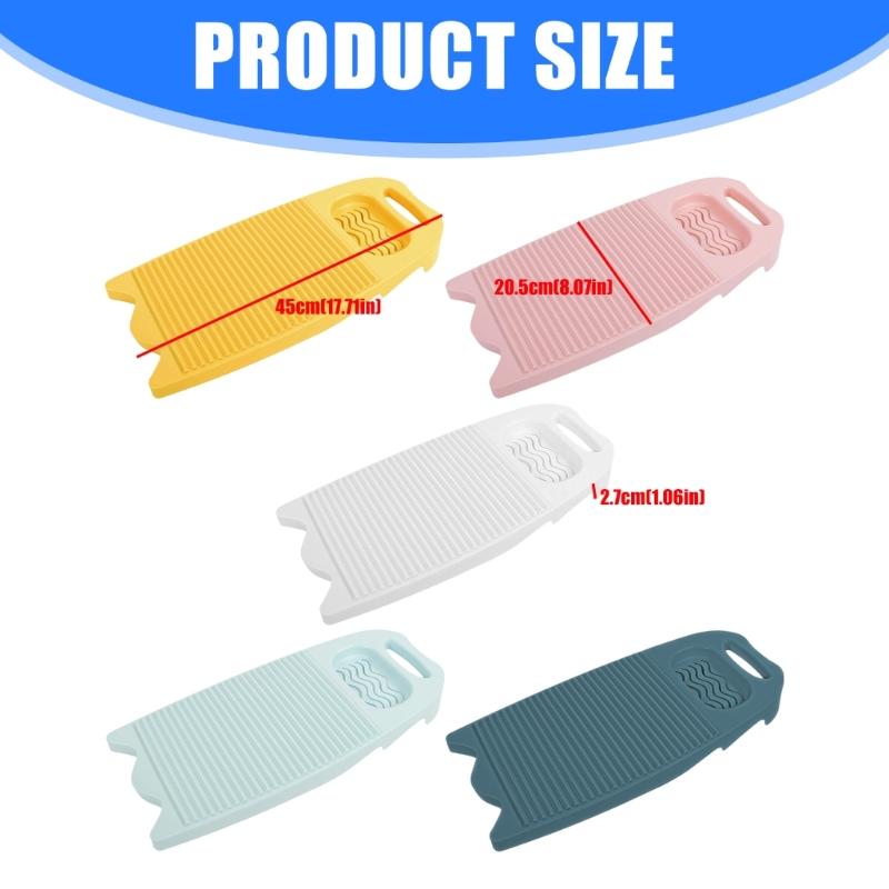 2PCS Extra Large Household Washboards Heavy Duty Plastic NonSlip Bottom Efficient Fabric Cleaning Laundry Washing Board