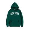 Homens Mulheres Nova York EUA Cidade Hoodies Moda Carta Impressa Gráfico Moletons Soltos Casual Harajuku Com Capuz Pullover Sportwear