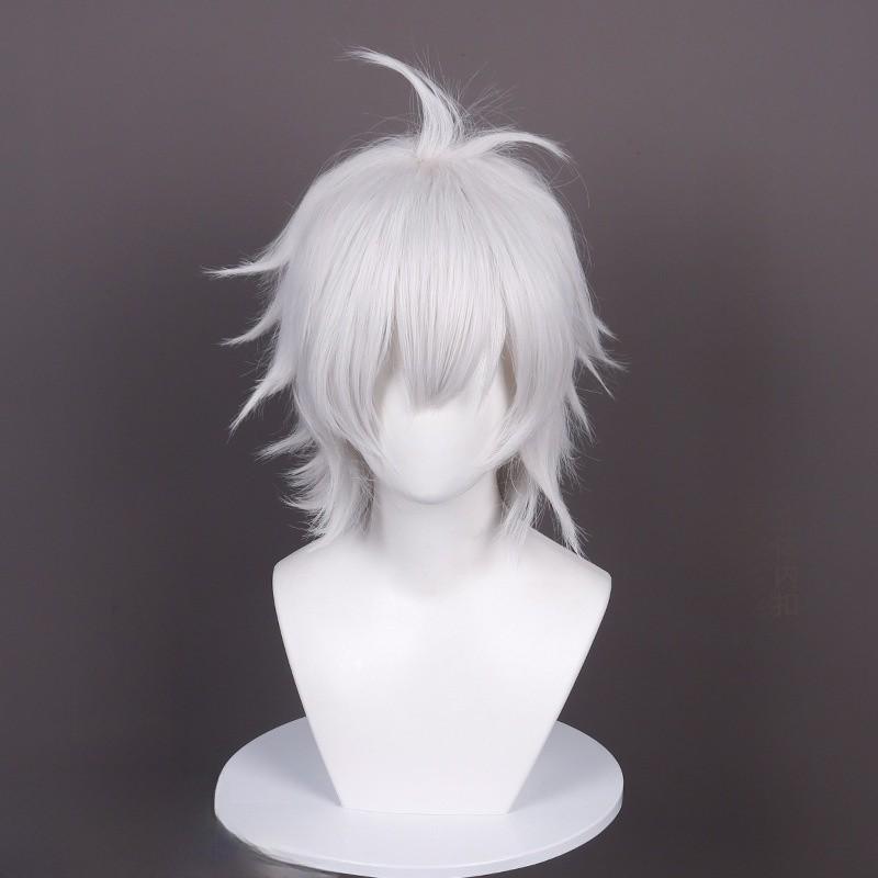 Jujutsu Kaisen Gojo Satoru Cosplay Wig Short White Hightemperature Silk For Anime Fans