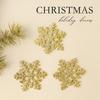 Christmas Snowflake Ornaments Pack With Gold Silver Red For Holiday Tree Decor