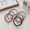Korean-Style Mori Girl Elastic Hair Tie Set: Versatile Ponytail Holder with Pearl Accents