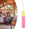 Knitting Tool with Stainless Steel Needle and Comfortable Handle for Carpet Crochet and Sweater Repair Handmade Design Projects