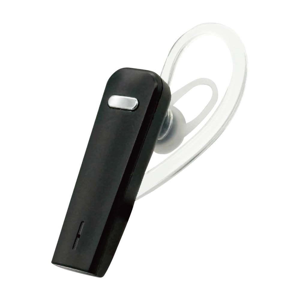 Rasta Banana Bluetooth 5.4 Single Earphone with Mic, Hands-Free Calling, and Switch for Smartphones and iPhones, Black (RBTEMMS04BK)