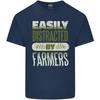 Easily Distracted Farmers Farming Unisexs Light Cotton TShirt