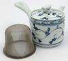 Hasami Ware Issei Pottery Lightweight Fluffy Chidori Arabesque W x 13cm D x 10cm Made in Product 23083 Teapot, Pattern, Small, Pattern, Approx. 15.5cm