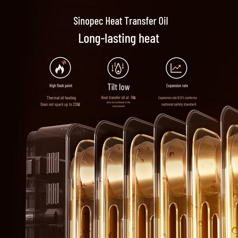Elegant Electric Oil Radiator: Multifunctional Home Heater with Humidifier, Hot Air Fan, Gas Stove, and Clothes Dryer for Winter