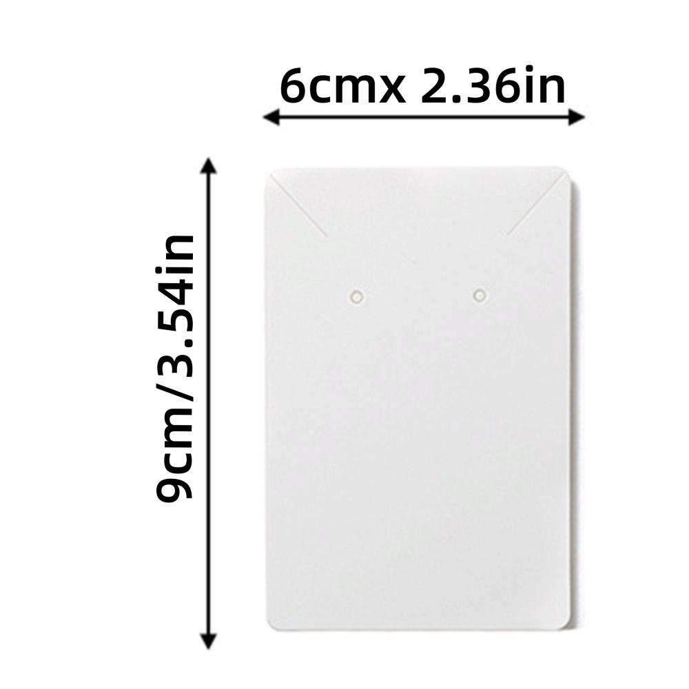 100pcs White Earring Cards Black Blank Jewelry Card Kraft Paper Jewelry Card Selling Jewelry