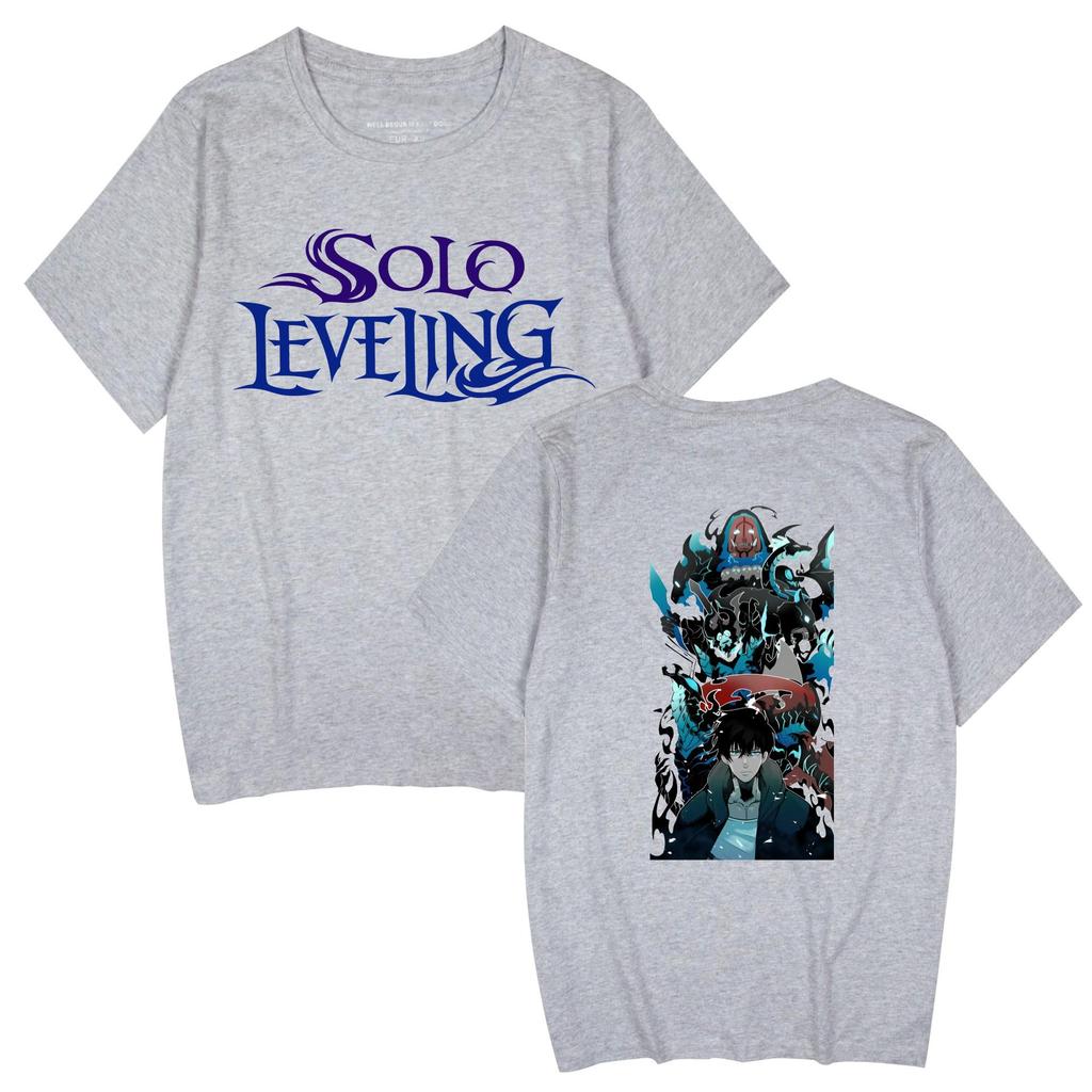 Popular Anime 'Solo Leveling' Unisex Casual Short Sleeve T-shirt for Couples