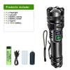 Rechargeable Flashlight Super Bright Portable Torch Lamp Ultra Long Range High Power Outdoor Emergency Camping Hiking Lantern Light