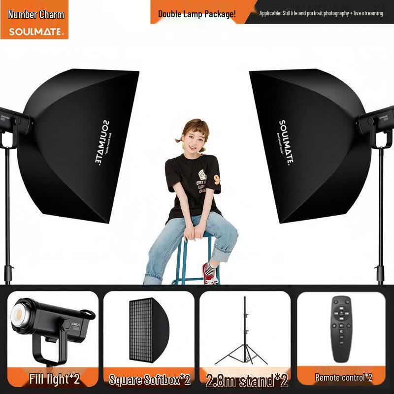 SOULMATE E300BiMax 300W Bi-color COB LED Video Light