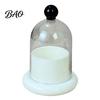 Desktop Toothpick Holder Dispenser with Clear Dome Lid, Modern Tooth Picks Storage Box Container, Kitchen Dining Table Jar Lid