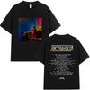 Rapper Jokair Jok Travolta Tour 2026 Graphic T Shirts Men Vintage Oversized Cotton T-shirt Women Fashion Hip Hop Clothing Tshirt