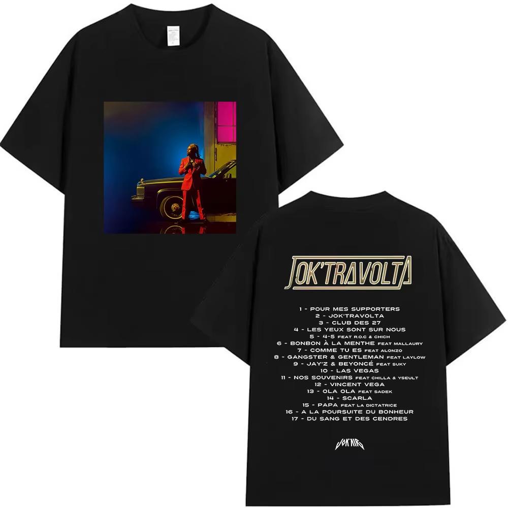 

Rapper Jokair Jok Travolta Tour 2026 Graphic T Shirts Men Vintage Oversized Cotton T-shirt Women Fashion Hip Hop Clothing Tshirt M