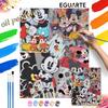 Disney Mickey Collage Digital Oil Painting Diy Coloring Handpainted Handpainted Filling Home Decoration Gift for Wall Art Home Decor