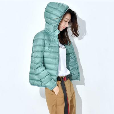 Damen Frühlingsjacke Mode Kurz Ultraleicht Packbar Steppmäntel 15 Farben Weiblich Daune Warm Koreanisch Slim Fit Parkas 5XL