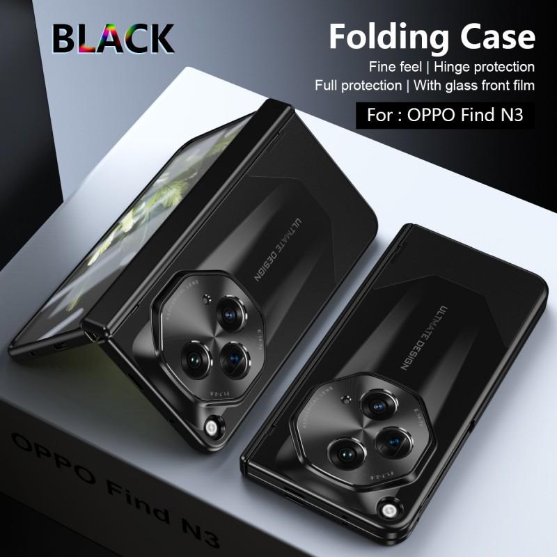 OPPO Find N3 Full Coverage Phone Case With Hinge Protection Lens Guard PC Hard Shell Anti-Scratch Shockproof