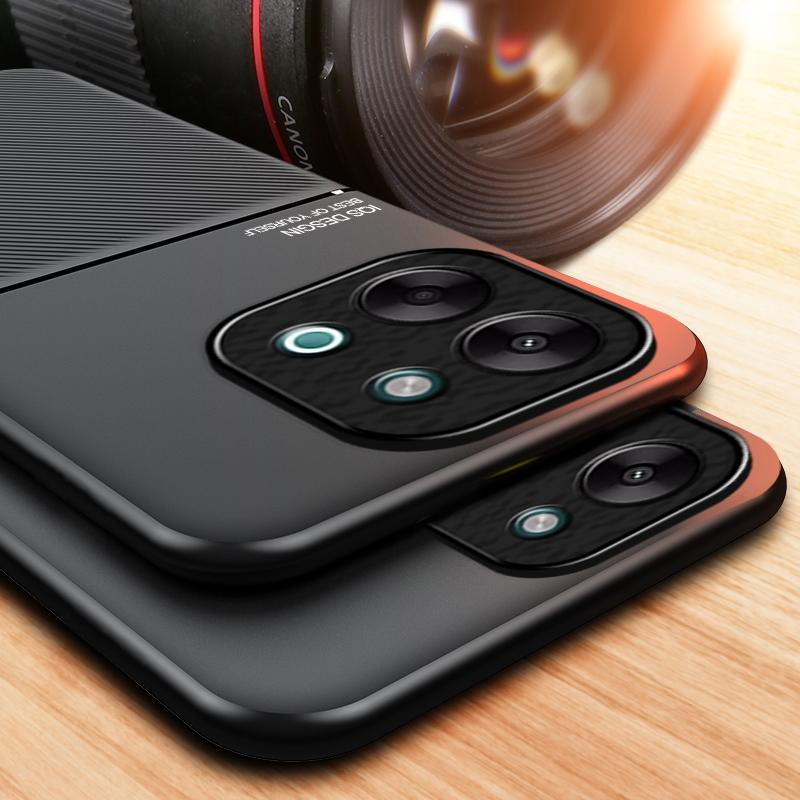 Pro Vivo Y28 Nárazuvzdorné pouzdro Magnetický držák do auta Kožené silikonové pouzdro Kryty na telefon pro Vivo Y28 Mobilní kufr pro Vivo Y28 4G