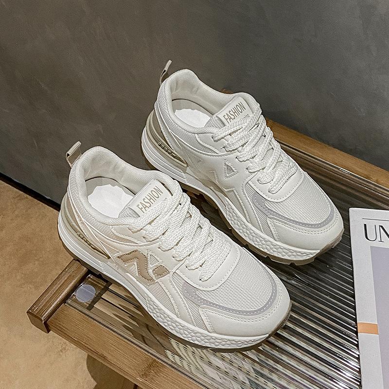 Pantofi cu talpă groasă N-caracter Forrest Gump pentru femei primăvara și toamna 2025 versiune coreeană de pantofi super cool de tată pantofi sport casual de alergare tip muffin