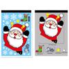 Vánoční dekorace Samolepky na okno Cartoon Elk Santa Claus Sněhulák Vánoční zrcadlové samolepky Veselé Vánoce Samolepka Nový rok