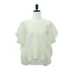 Shiz Madam Women Pearl Side Wave Pleats Blouse T57101