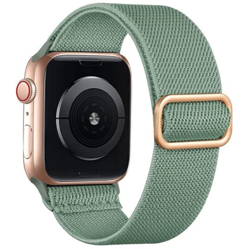 Braided Nylon Apple Smart Watch Strap with Adjustable Slide Buckle for All Series
