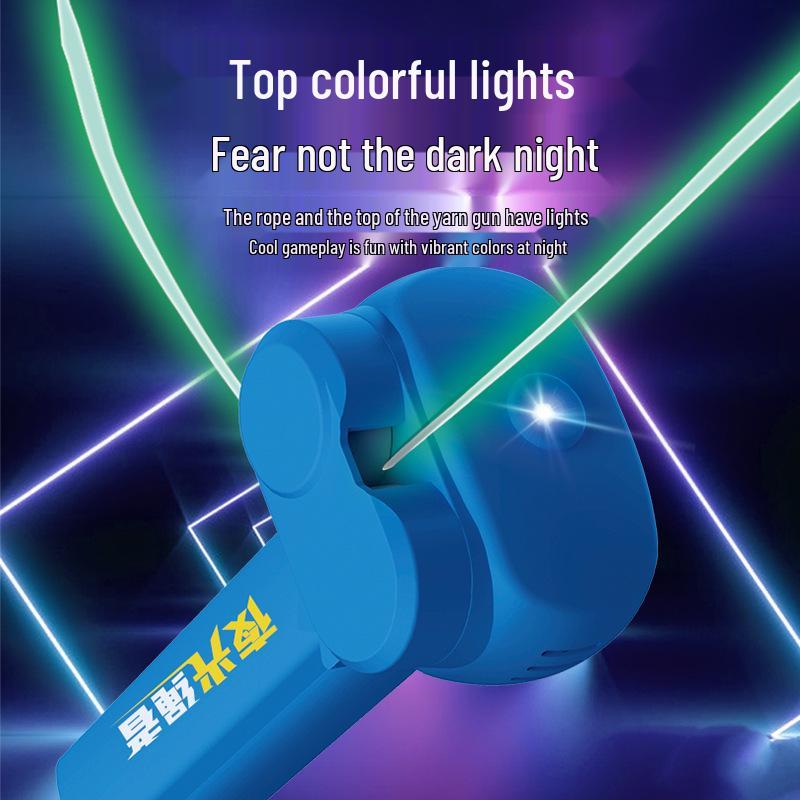 Rechargeable Electric Luminous Cat Teaser Rope Launcher Toy