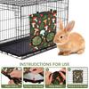 Dual Opening Rabbit Hay Feeder Bag Hanging Easy Clean Hanging Hay Feeder Chew-Proof Hay Management Hay Storage Dispenser Hamster